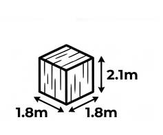 1.8m x 1.8m x 2.1m T&G