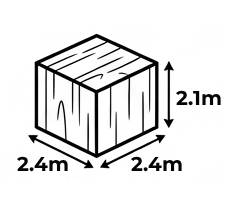 2.4m x 2.4m x 2.1m T&G