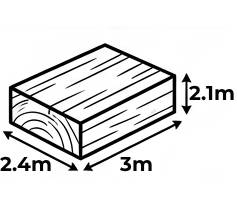 2.4m x 3.0m x 2.1m T&G